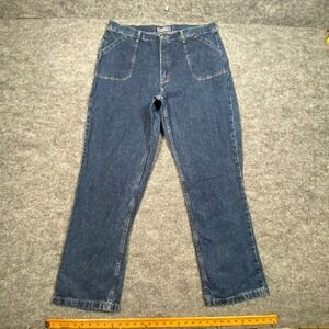 Wrangler for Women High Rise Straight Leg Denim‎ Jeans Blue MBU01RS Size 16 x 32